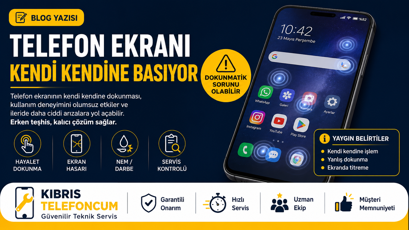 Telefon Ekranı Kendi Kendine Basıyor